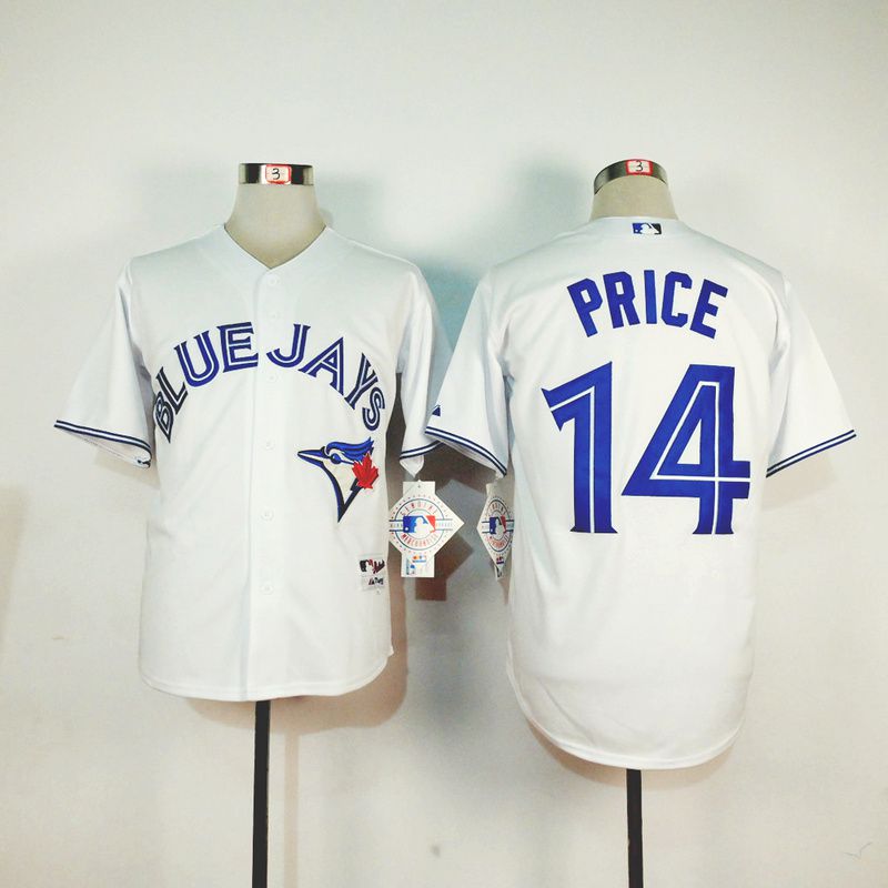 Men Toronto Blue Jays #14 Price White MLB Jerseys